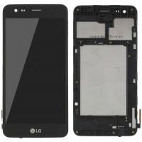 TOUCH SCREEN DISPLAY NERO PER LG K4 2017 BLACK M160 CON FRAME