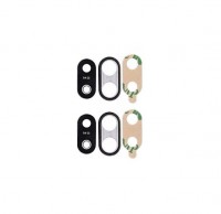 VETRO FOTOCAMERA CAMERA GLASS PER HUAWEI P20 LITE CON FRAME NERO