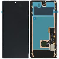 TOUCH SCREEN DISPLAY PER GOOGLE PIXEL 6 PRO + SUPPORTO IN PLASTICA SERVICE PACK NERO