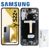 TOUCH SCREEN DISPLAY PER GALAXY S22 PLUS S906B CON FRAME GRIGIO GRAPHITE SERVICE PACK