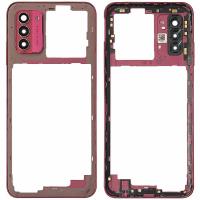 FRAME B + VETRO FOTOCAMERA CAMERA GLASS PER NOKIA G42 5G TA-1581 ROSA