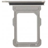 CARRELLO SIM TRAY PER APPLE IPHONE 16 PRO / 16 PRO MAX NATURAL TITNAIUM NERO