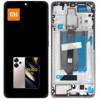 TOUCH SCREEN DISPLAY PER XIAOMI POCO F6 5G (2024) 24069PC21G CON FRAME GOLD SERVICE PACK