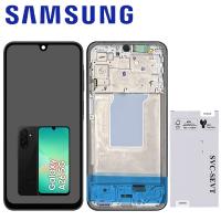 TOUCH SCREEN DISPLAY PER SAMSUNG GALAXY A26 5G A266 CON FRAME NERO SERVICE PACK