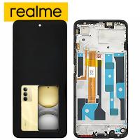 TOUCH SCREEN DISPLAY PER REALME C75 RMX3941 CON FRAME GIALLO SERVICE PACK