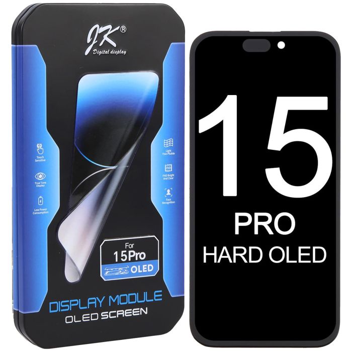 TOUCH SCREEN DISPLAY PER APPLE IPHONE 15 PRO OLED HARD TOUCH JK