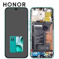 TOUCH SCREEN DISPLAY PER HUAWEI HONOR X8C ABR-LX1 CON FRAME E BATTERIA VERDE SERVICE PACK