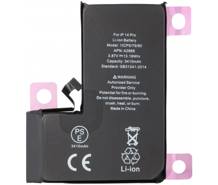 BATTERIA PER APPLE IPHONE 14 PRO HIGH CAPACITY 3400mAh DIAGNOSTICABILE