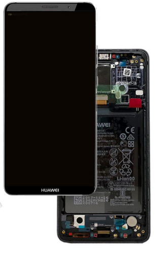 [f511] TOUCH SCREEN DISPLAY PER HUAWEI LCD UNIT FRAME FOR MATE 10 PRO SERVICE PACK 02351RVN ORIGINALE NERO GREY