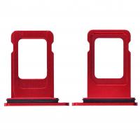 [a2100] CARRELLO SIM TRAY PER APPLE IPHONE XR ROSSO
