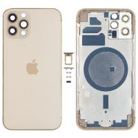 [a2317] SCOCCA COPRIBATTERIA BACK COVER PER APPLE IPHONE 12 PRO GOLD