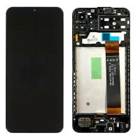 [b1932] TOUCH SCREEN DISPLAY ORIGINALE PER SAMSUNG GALAXY A13 A137 CON FRAME NERO