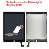 [a2554] TOUCH SCREEN DISPLAY PER APPLE IPAD AIR 2 SMONTATO DAL TABLET GRADO A NERO