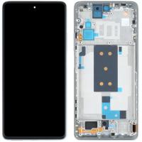 [t1156] TOUCH SCREEN DISPLAY PER XIAOMI MI 11T 5G  CON FRAME SILVER