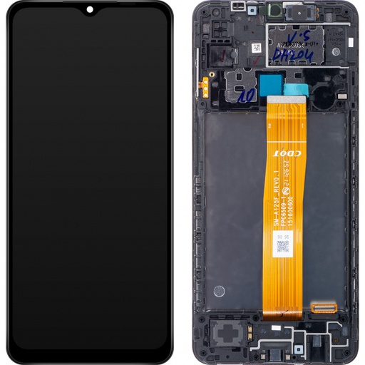 [b4452] TOUCH SCREEN DISPLAY PER SAMSUNG A12 A125 A127 CON FRAME ASSEMBLATO