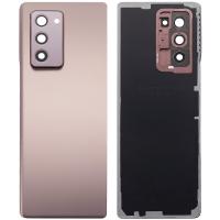 [b4940] COPRIBATTERIA BACK COVER PER SAMSUNG GALAXY FOLD 2 5G F916 CON VETRO FOTOCAMERA BROWN ORIGINALE