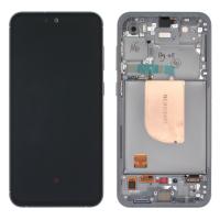 [b9821] TOUCH SCREEN DISPLAY PER SAMSUNG GALAXY S23 FE S711 CON FRAME SERVICE PACK NERO