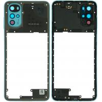 [h334] FRAME B + SIDE KEY+ VETRO FOTOCAMERA CAMERA GLASS PER MOTOROLA MOTO G22 XT2231 BLU