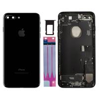 [a3106] SCOCCA BACK COVER PER APPLE IPHONE 7 PLUS NERA JET BLACK COMPLETA