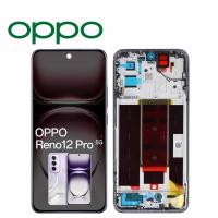 [y2914] TOUCH SCREEN DISPLAY PER OPPO RENO 12 PRO 5G CPH2629 CON FRAME NEBULA SILVER SERVICE PACK
