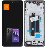 [t3516] TOUCH SCREEN DISPLAY PER XIAOMI REDMI NOTE 13 PRO PLUS /PRO+ CON FRAME NERO SERVICE PACK