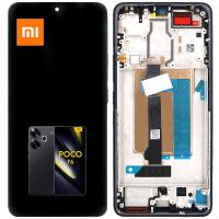 [t3580] TOUCH SCREEN DISPLAY PER XIAOMI POCO F6 5G (2024) 24069PC21G CON FRAME NERO SERVICE PACK