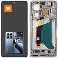 [t3631] TOUCH SCREEN DISPLAY PER XIAMI MI 14T PRO 5G CON FRAME BLU SERVICE PACK