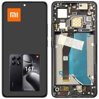[t3635] TOUCH SCREEN DISPLAY PER XIAMI MI 14T PRO 5G CON FRAME NERO SERVICE PACK