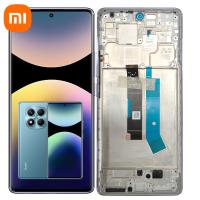 [t3642] TOUCH SCREEN DISPLAY PER XIOAMI REDMI NOTE 14 PRO 4G  24116RACCG CON FRAME BLU SERVICE PACK
