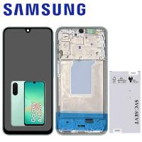 [b10318] TOUCH SCREEN DISPLAY PER SAMSUNG GALAXY A26 5G A266 CON FRAME VERDE / LIME SERVICE PACK