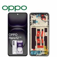 [y3192] TOUCH SCREEN DISPLAY PER OPPO RENO 12 5G CPH2625 CON FRAME SILVER SERVICE PACK