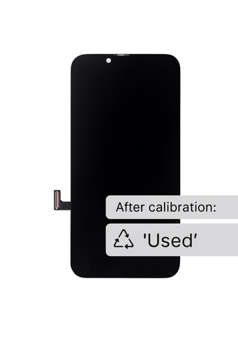 [a3348] TOUCH SCREEN DISPLAY PER APPLE IPHONE 15 PRO MAX ORIGINALE PULLED CON FRONT FLAT ORIGINALE (&quot;USED&quot; ON &gt;iOS18)