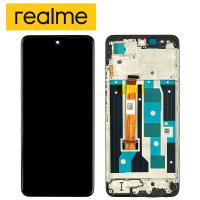 [y3239] TOUCH SCREEN DISPLAY PER REALME C65 4G RMX3910 CON FRAME NERO SERVICE PACK