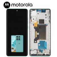 [h521] TOUCH SCREEN DISPLAY PER MOTOROLA MOTO EDGE 60 FUSION 5G XT2503-4 CON FRAME VERDE SERVICE PACK