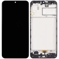 [b10602] TOUCH SCREEN DISPLAY PER SAMSUNG GALAXY M21 M215 / M30S M307 CON FRAME ASSEMBLATO